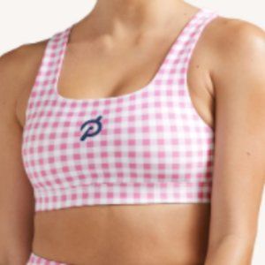 Peloton Gingham V-Back Bra